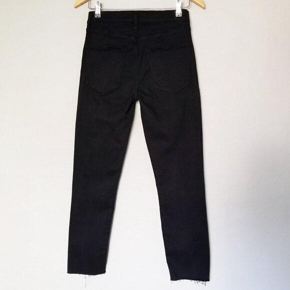 Agolde Sophie Crop High Waist Rise Skinny Jean Black Size 27 Stretchy Comfy $158 - Picture 5 of 15